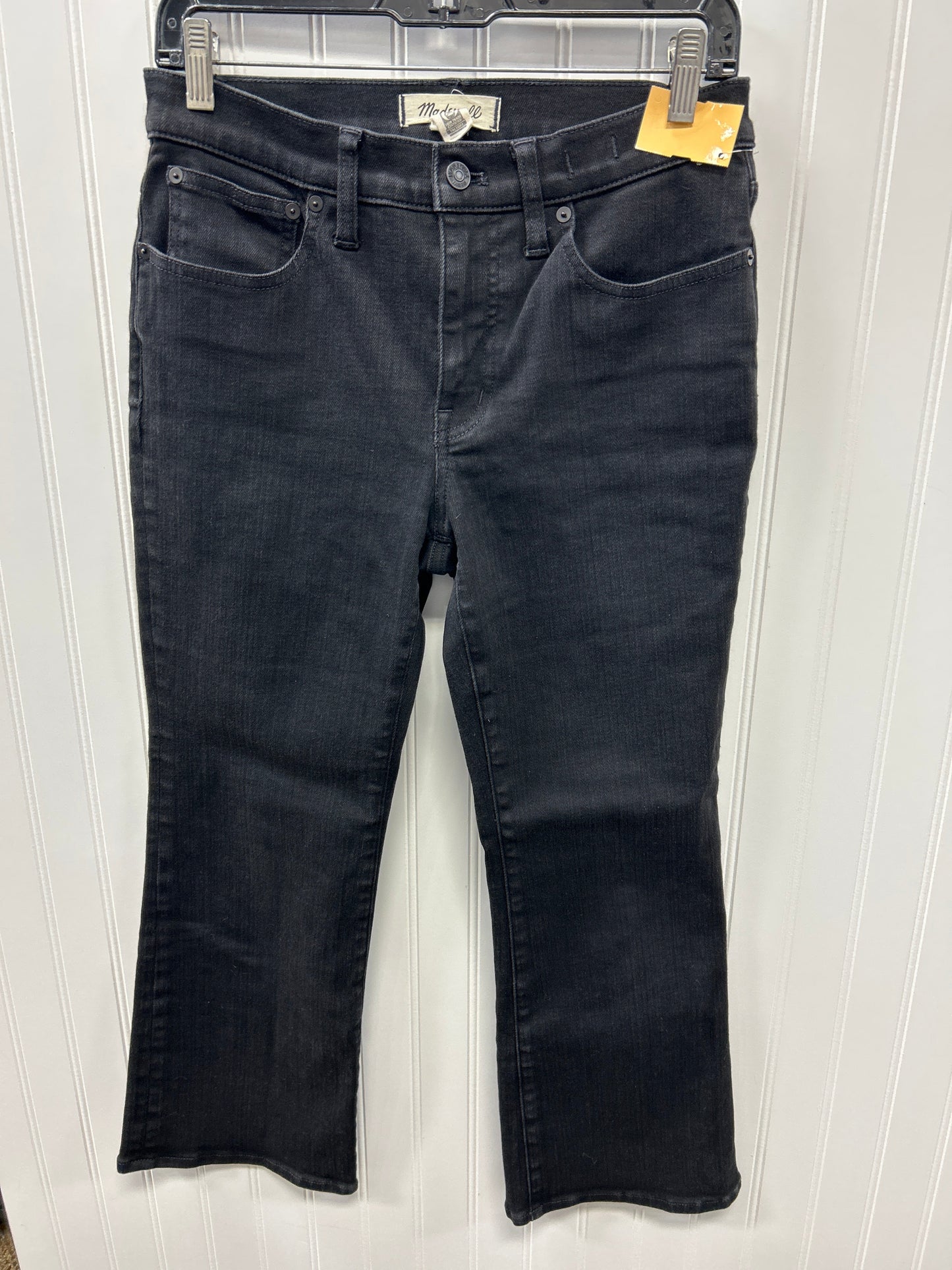 Jeans Boot Cut By Madewell In Black Denim, Size:6P