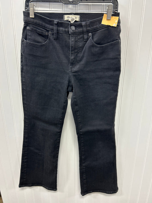 Jeans Boot Cut By Madewell In Black Denim, Size:6P