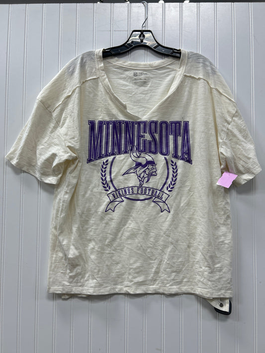 Top Ss By Nfl In Cream, Size:Xl