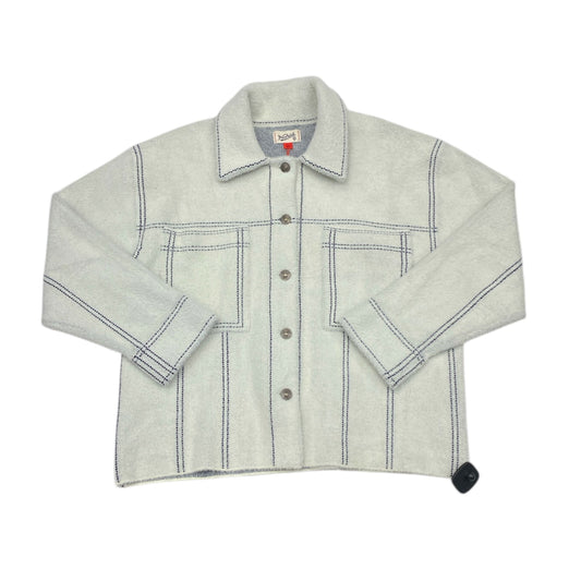 Jacket Shirt By Woolrich In Cream, Size:L