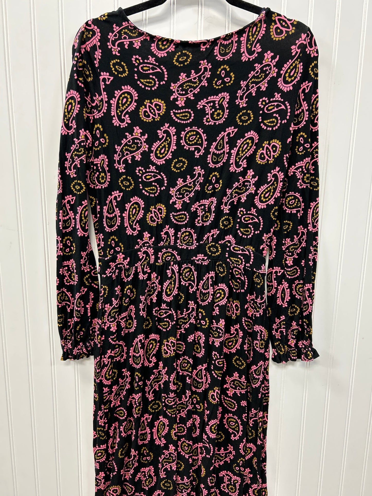 Dress Casual Maxi By Boden In Black & Pink, Size:M