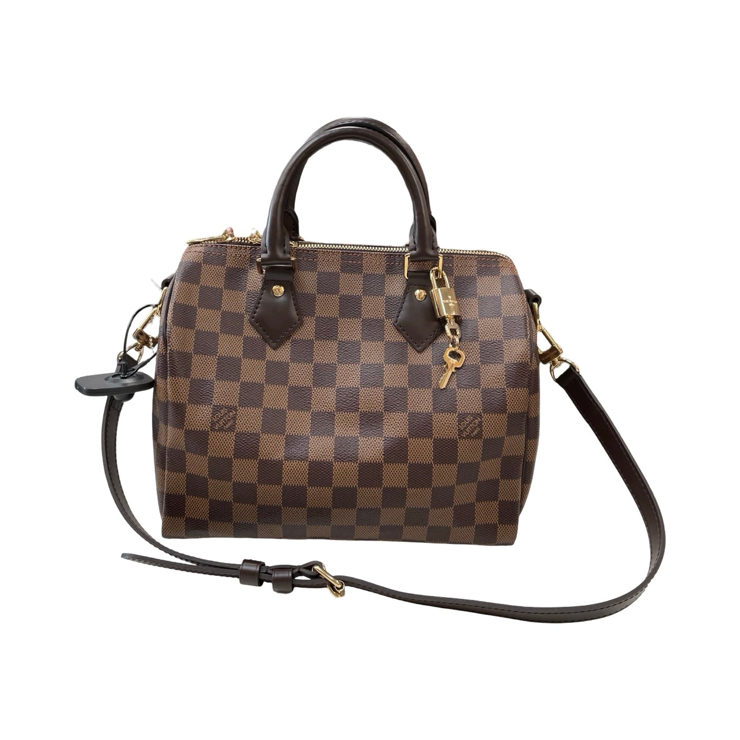 Handbag Luxury Designer By Louis Vuitton In Brown, Size:Small