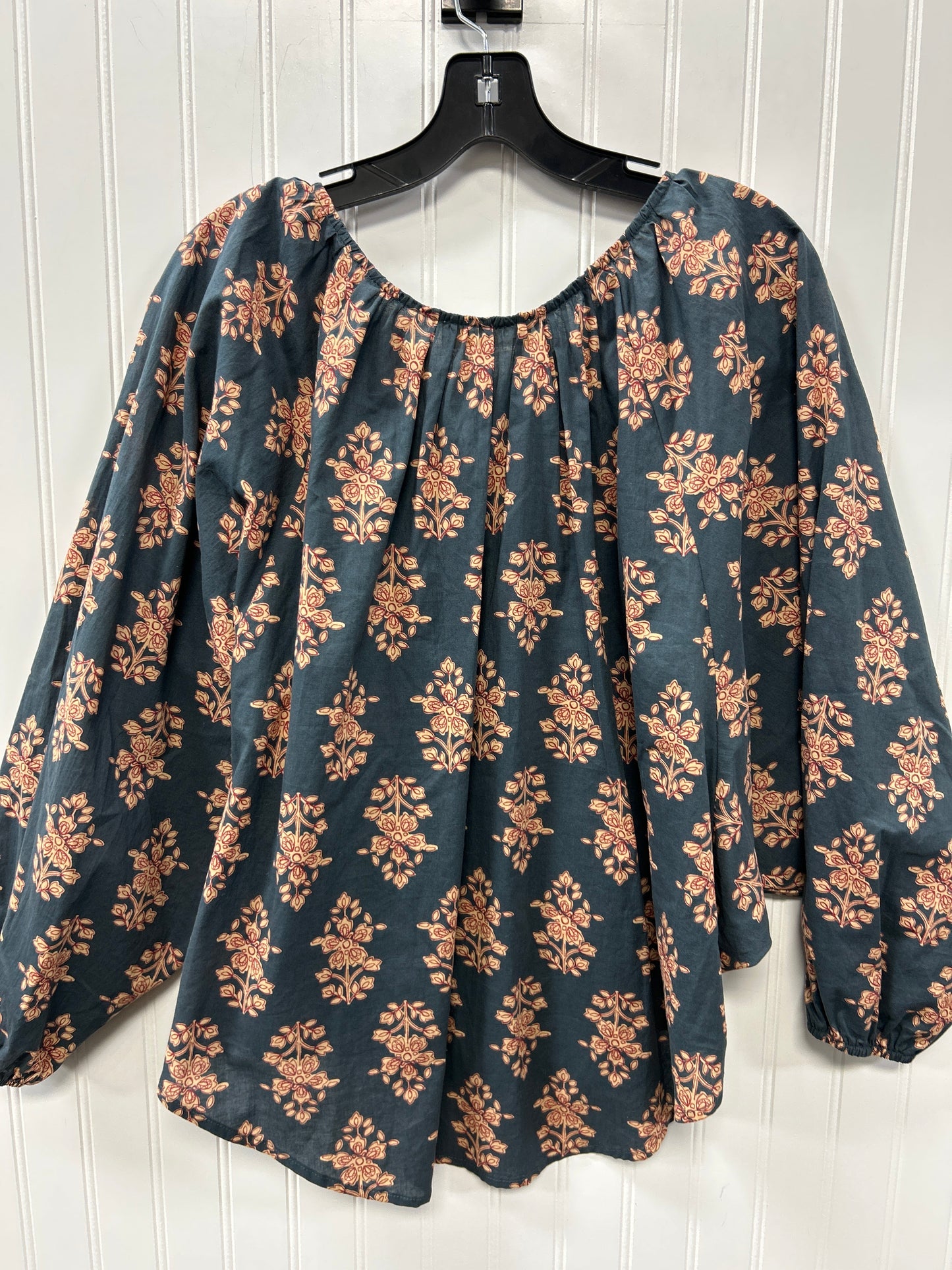 Blouse Ls By By Together In Grey, Size:S