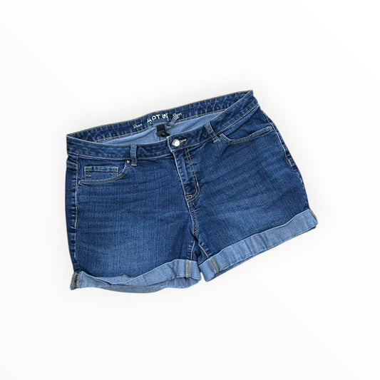Shorts By Apt 9 In Blue Denim, Size:14