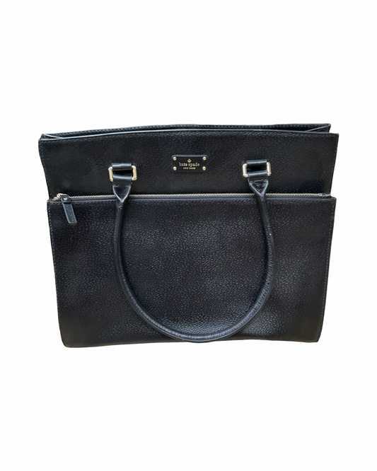 Handbag Designer By Kate Spade In Black, Size:Large