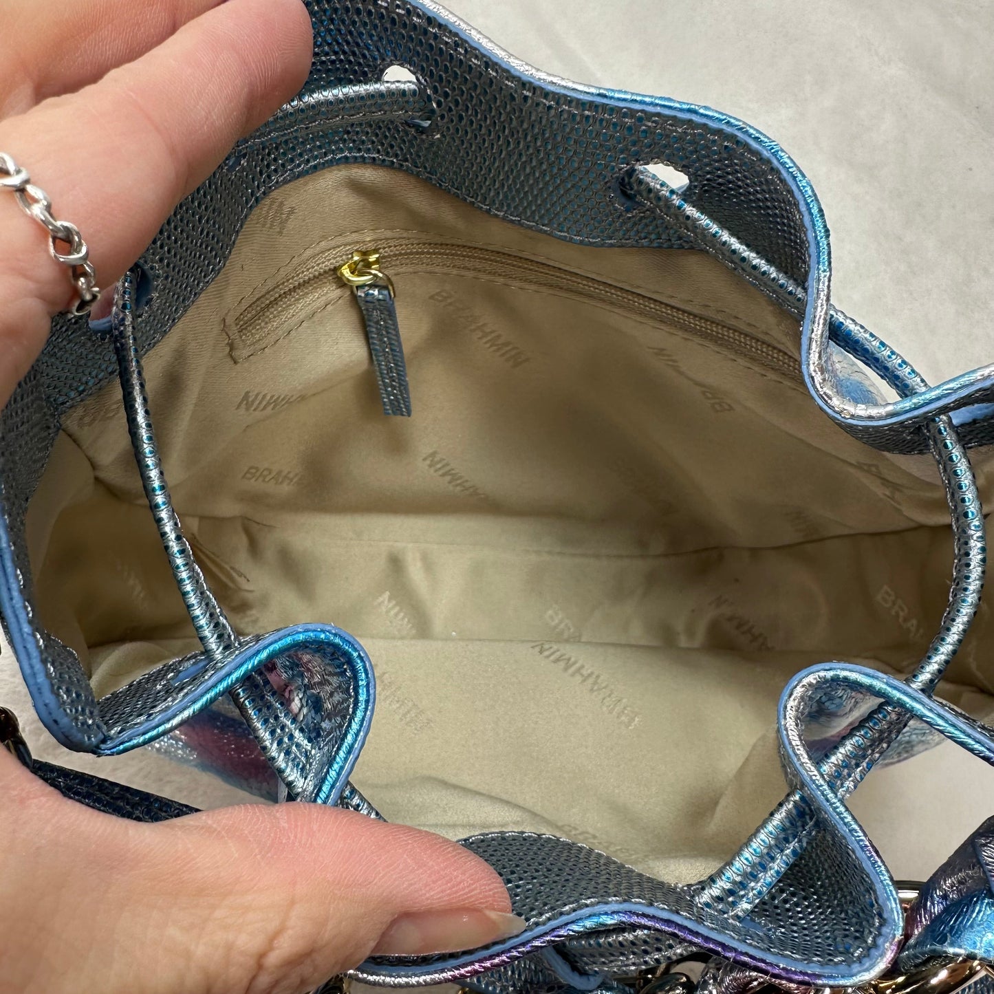 Eliana - Multi Durango Crossbody Designer By Brahmin, Size: Small