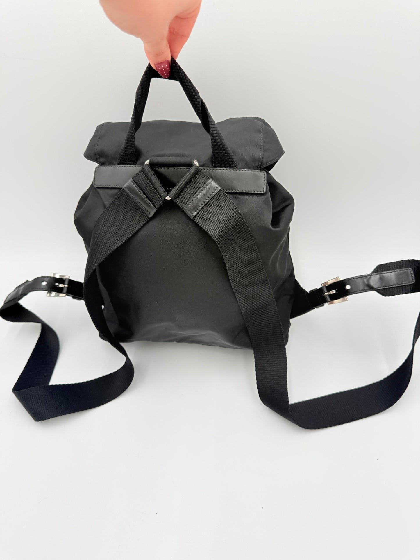Backpack Luxury Designer By Prada In Black, Size:Small