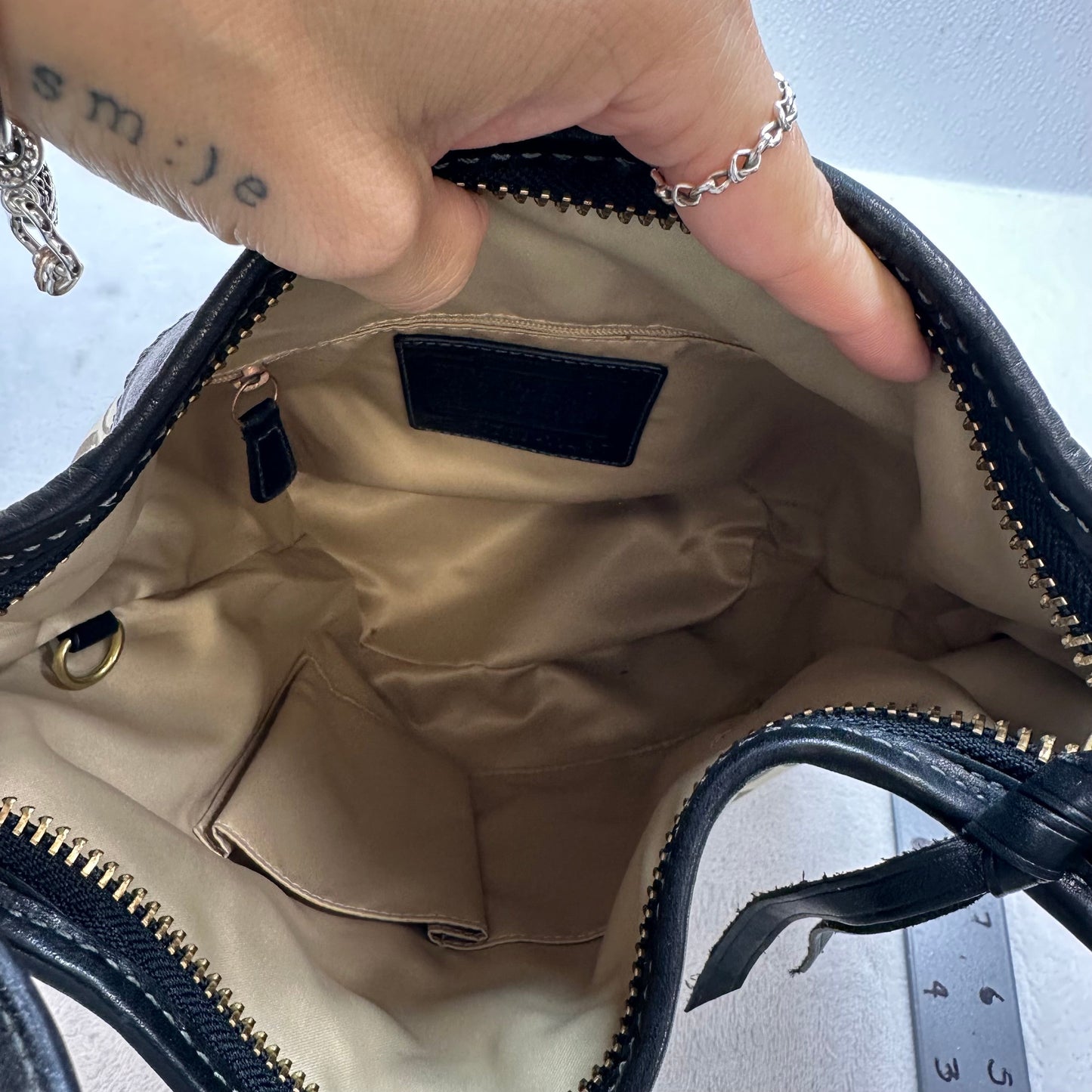 Handbag Designer By Coach, Size: Small