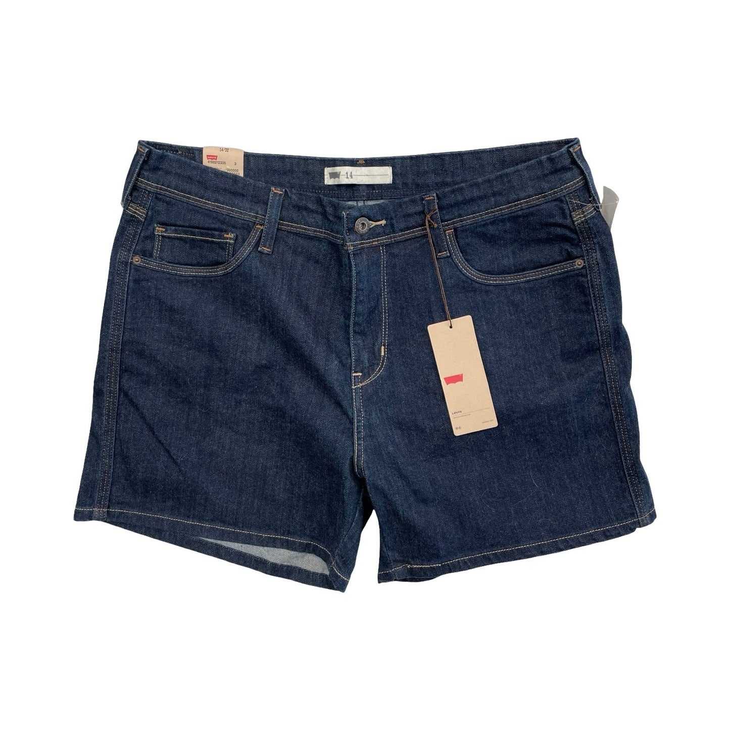 Shorts By Levis In Blue Denim, Size:14