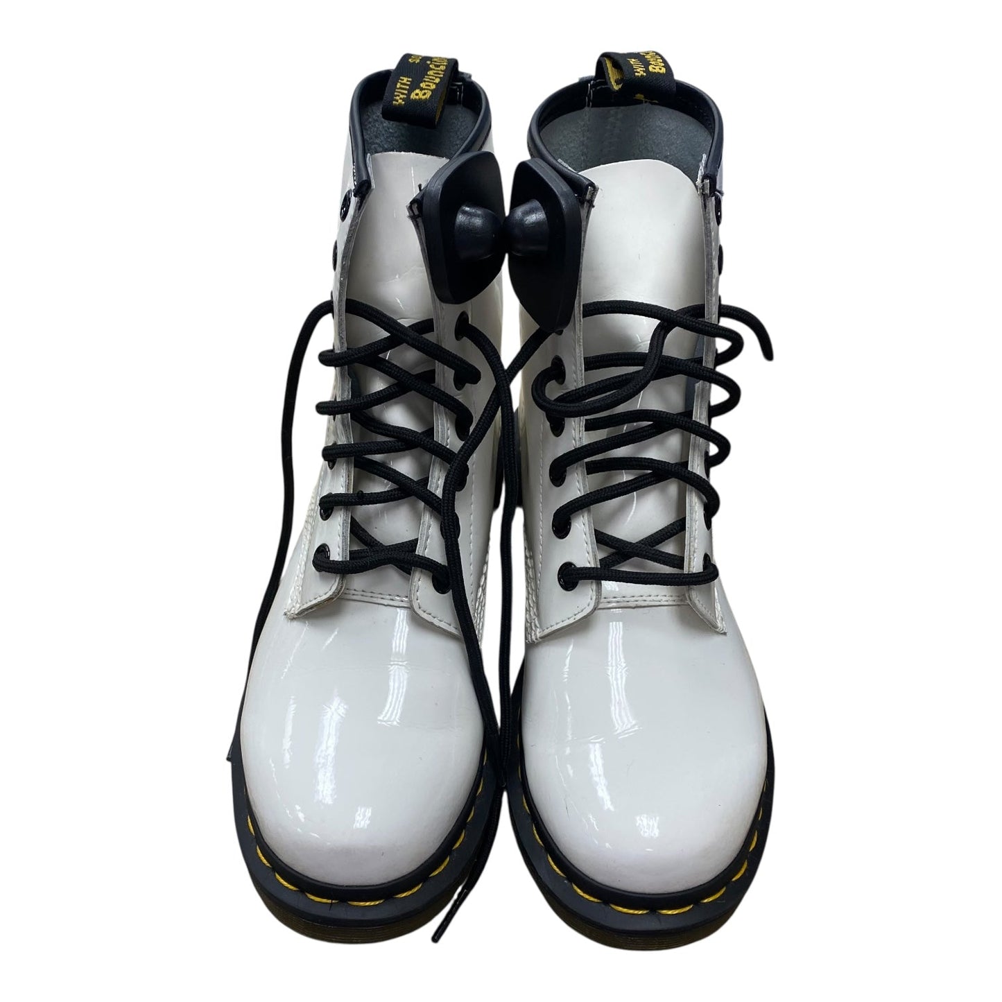 Boots Ankle Flats By Dr Martens In White, Size:7