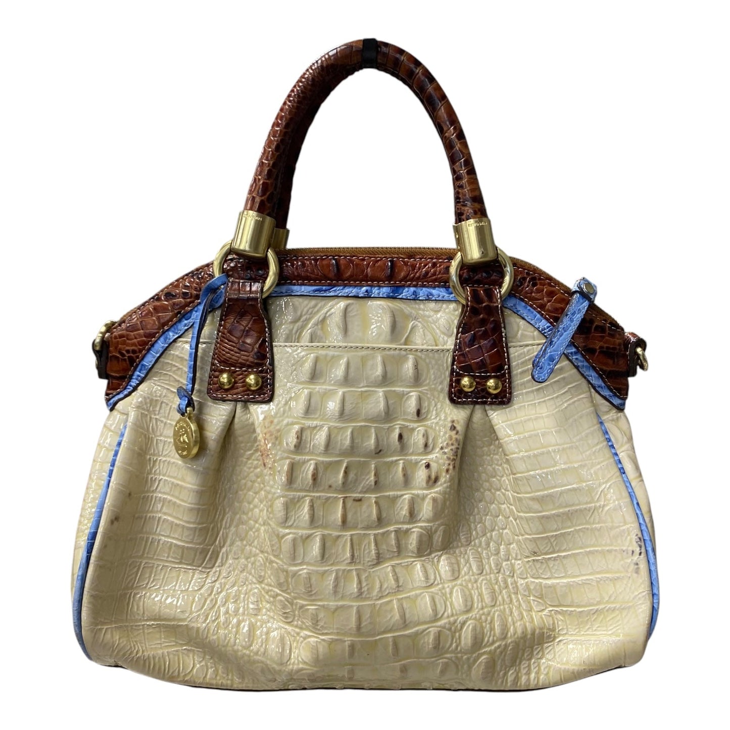 HANDBAG DESIGNER by BRAHMIN In CREAM, Size: MEDIUM