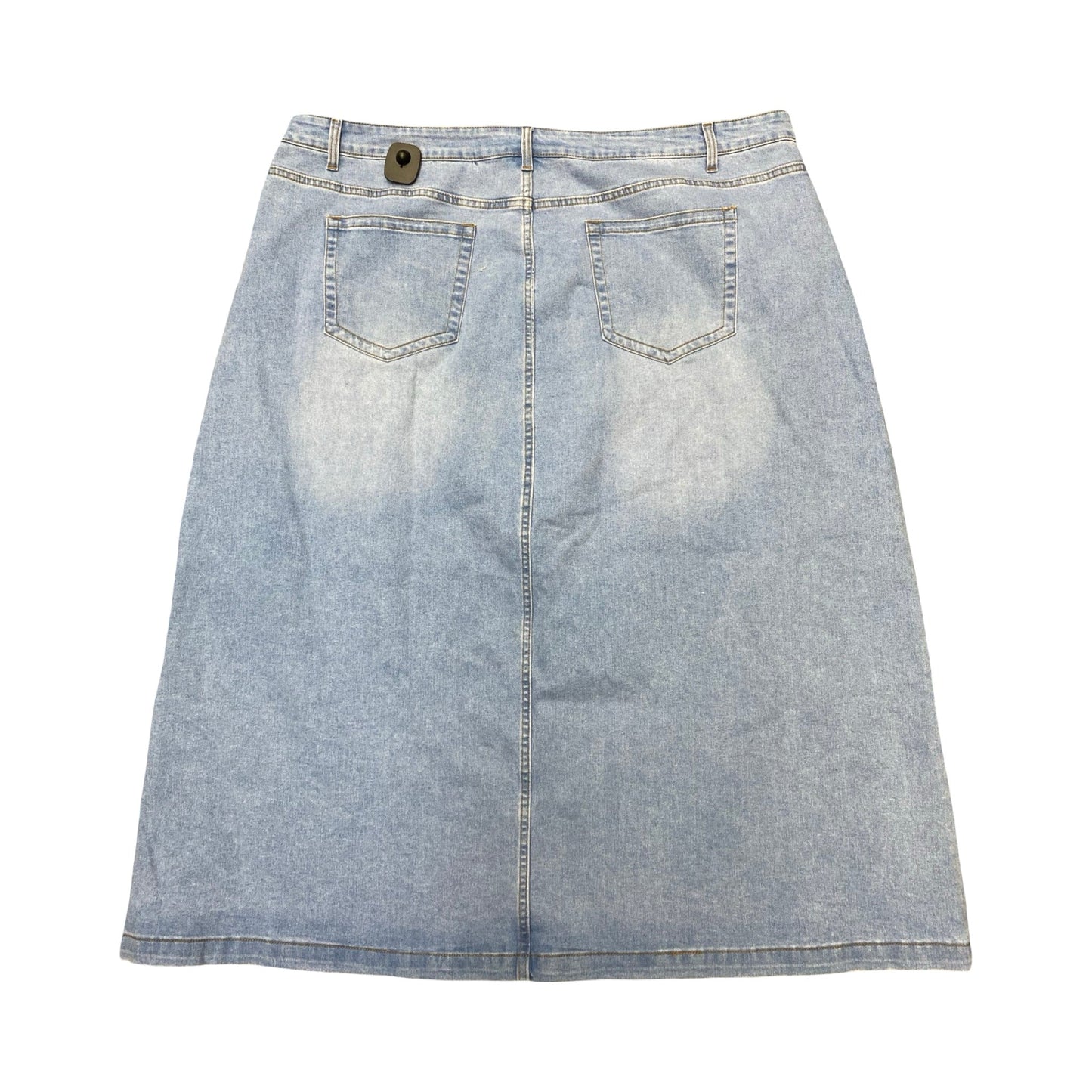 Skirt Maxi By The Mainstreet Exchange In Blue Denim, Size:24