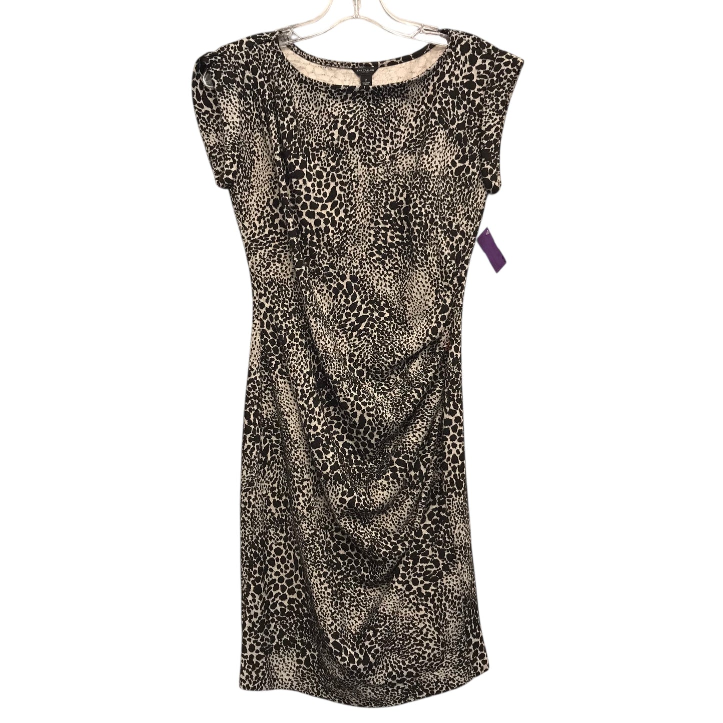 Dress Work By Ann Taylor In Black & Cream, Size:Xs