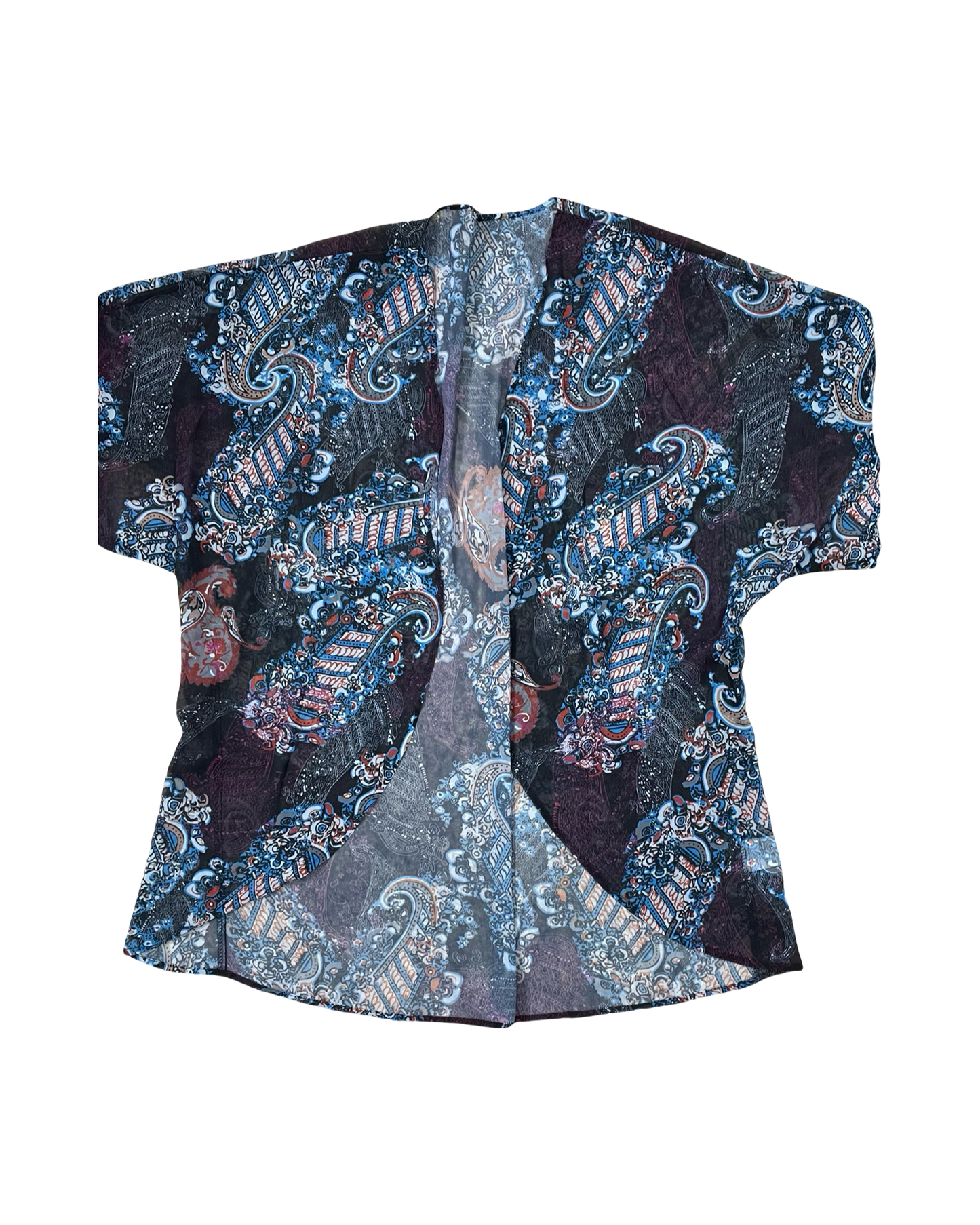 Cardigan By Clothes Mentor In Blue, Size:S