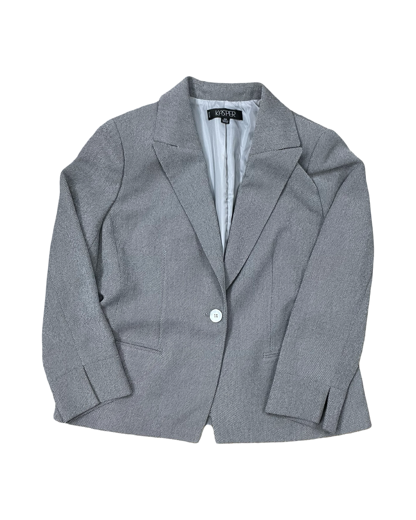 Blazer By Kasper In Grey, Size:Xlp
