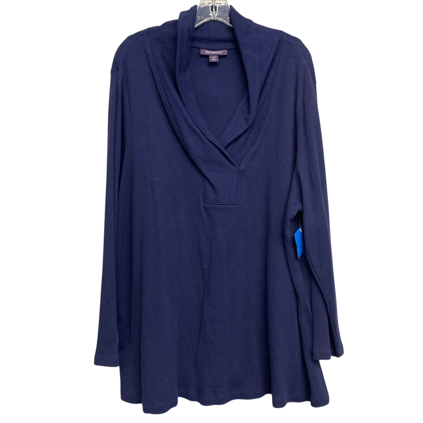 Top Ls Basic By Roamans In Blue, Size:3X