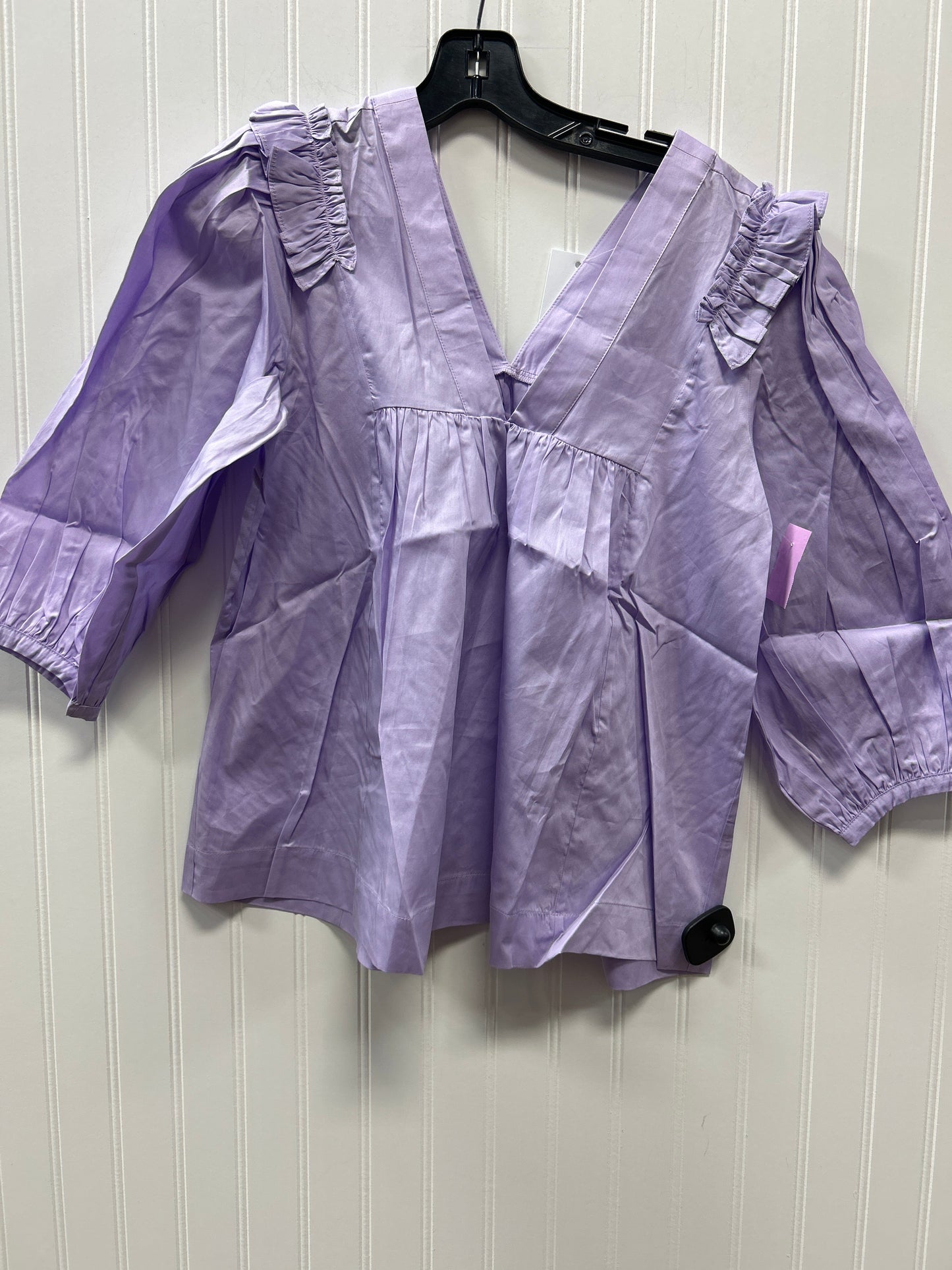 Blouse Ls By Cmc In Purple, Size:S NWT