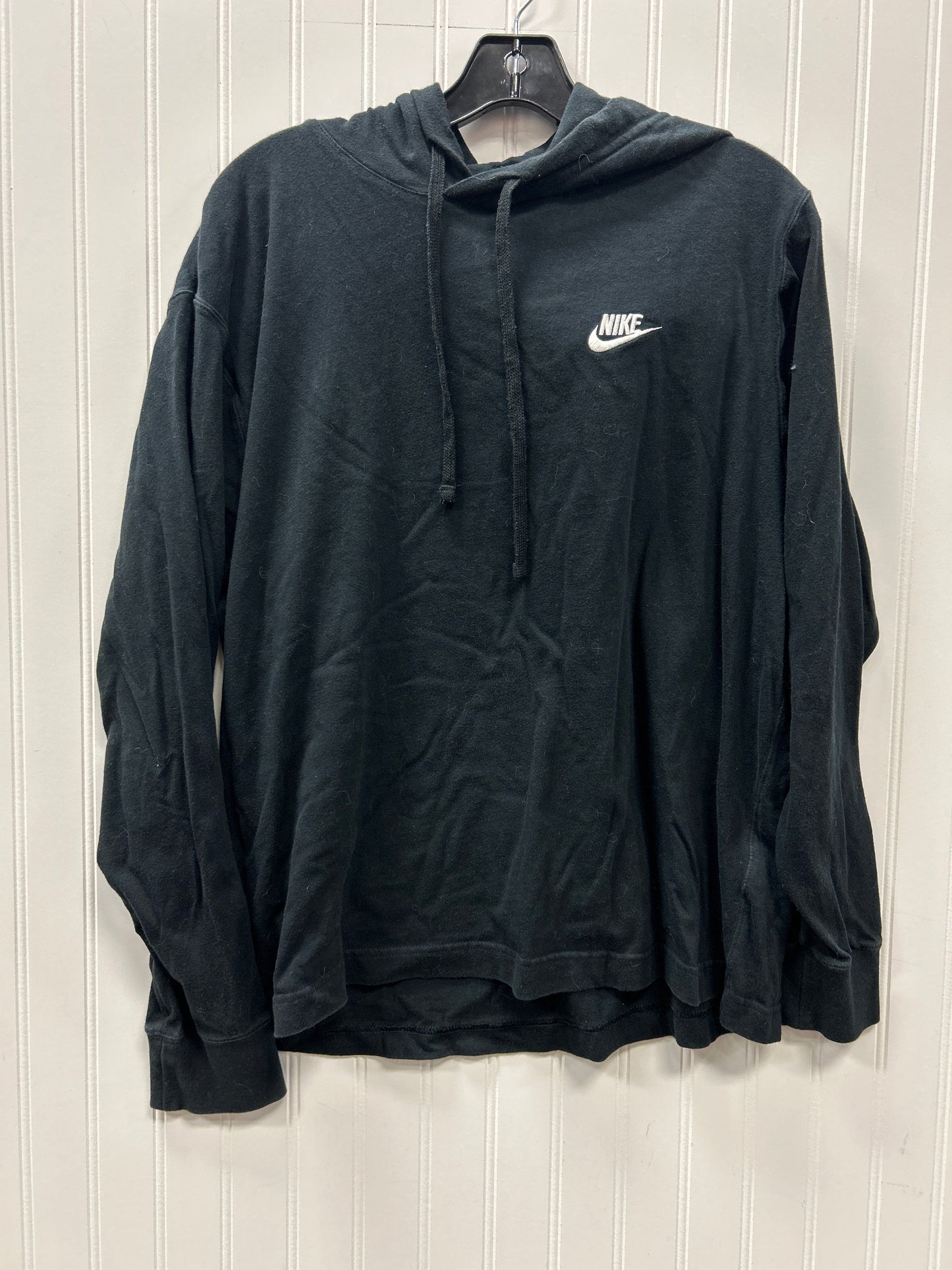Athletic Top Ls Hoodie By Nike Apparel In Black, Size:L
