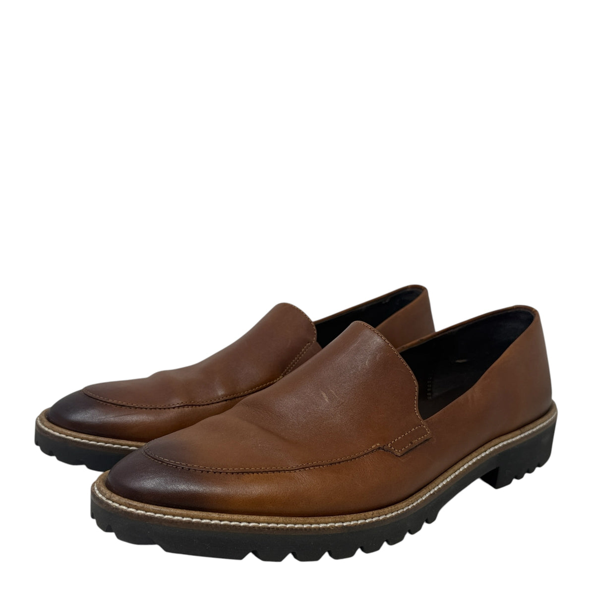 Incise Tailored Loafers By Ecco In Brown, Size: 9