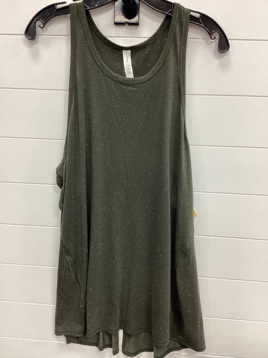 Athletic Tank Top By Lululemon In Green, Size:10