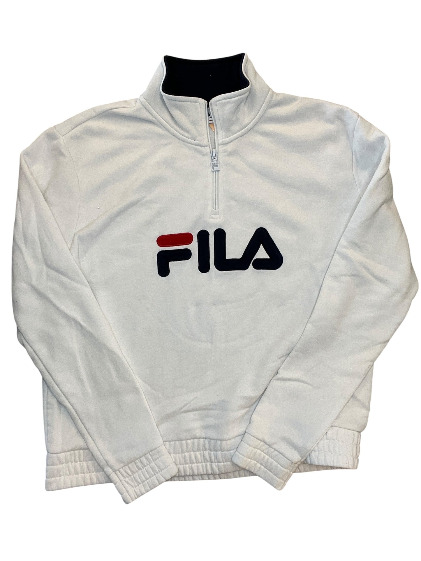 Athletic Sweatshirt Collar By Fila In White, Size:Xl