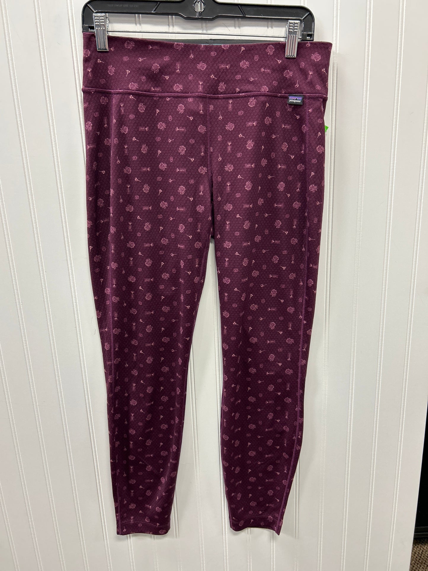 Athletic Leggings By Patagonia In Purple, Size:M