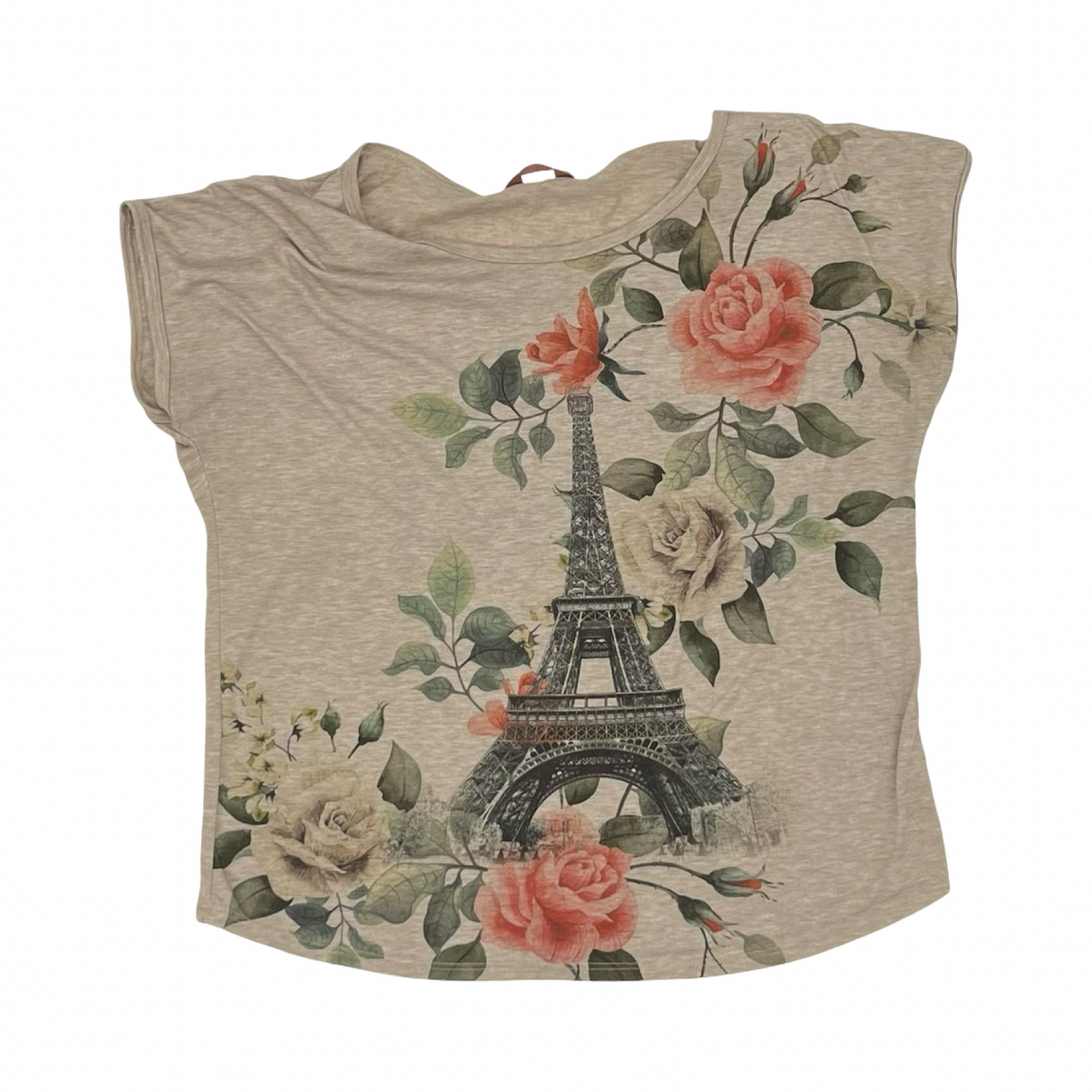 Top Ss By Clothes Mentor In Tan, Size:L