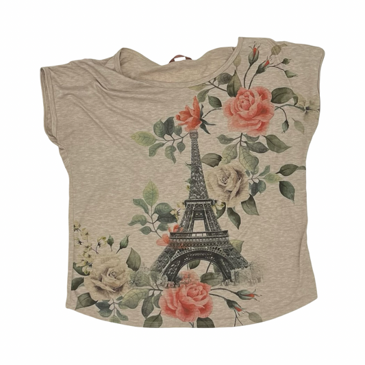 Top Ss By Clothes Mentor In Tan, Size:L