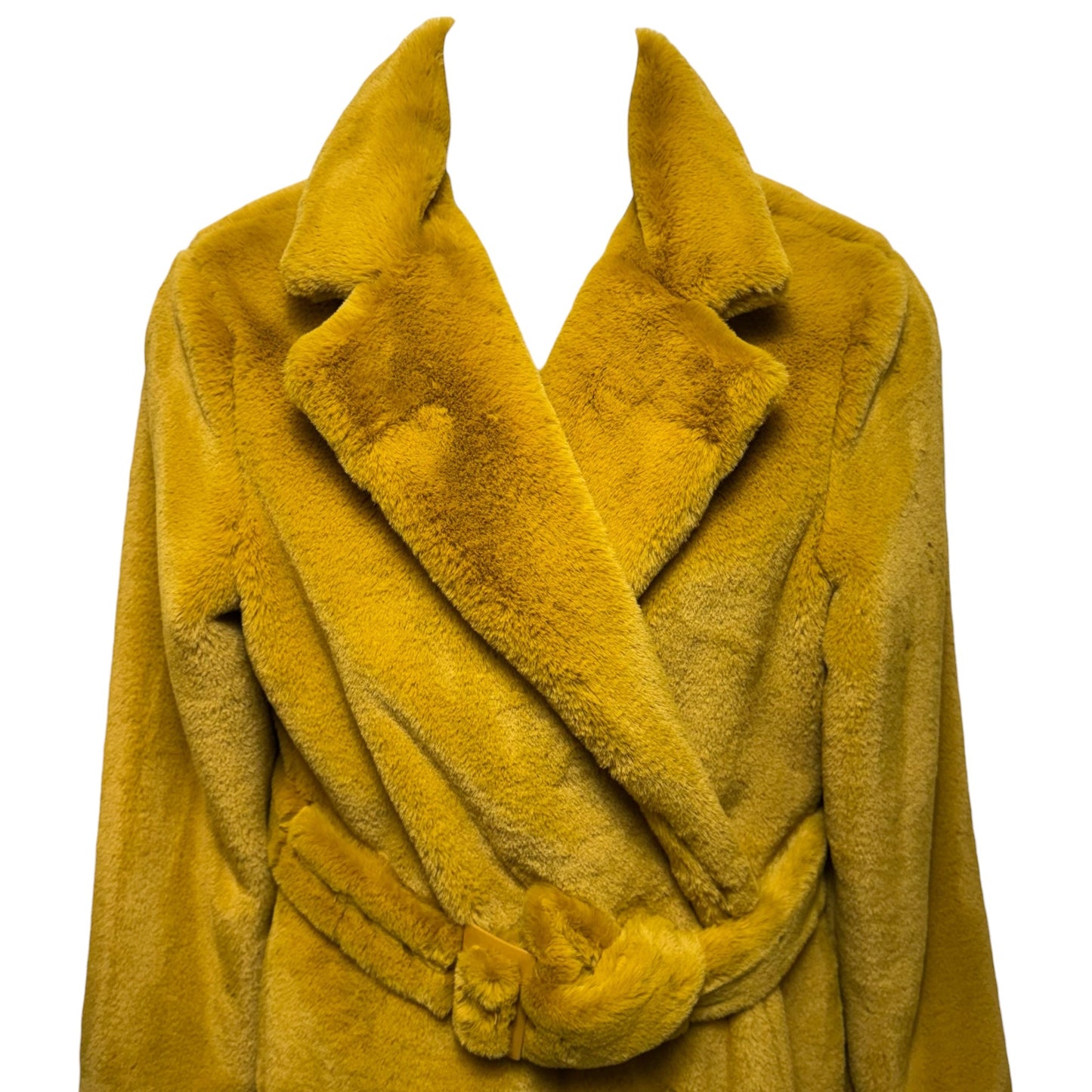 Sunny Faux Fur Coat By Hutch X Free People In Gold, Size: L