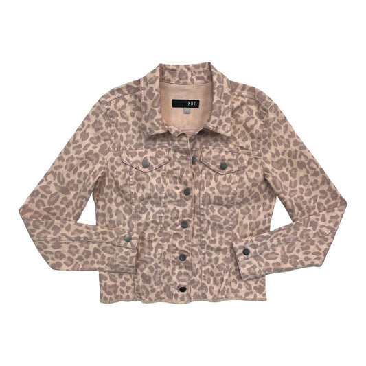 Jacket Denim By Kut In Animal Print, Size:S