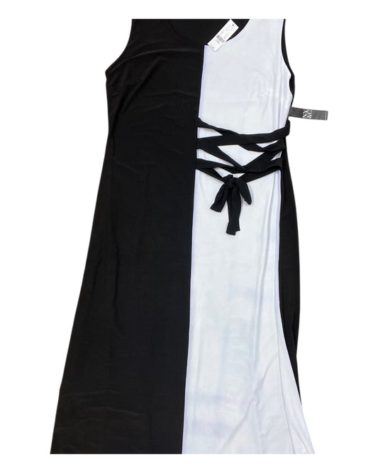 Dress Casual Maxi By New York And Co In Black & White, Size:Xl