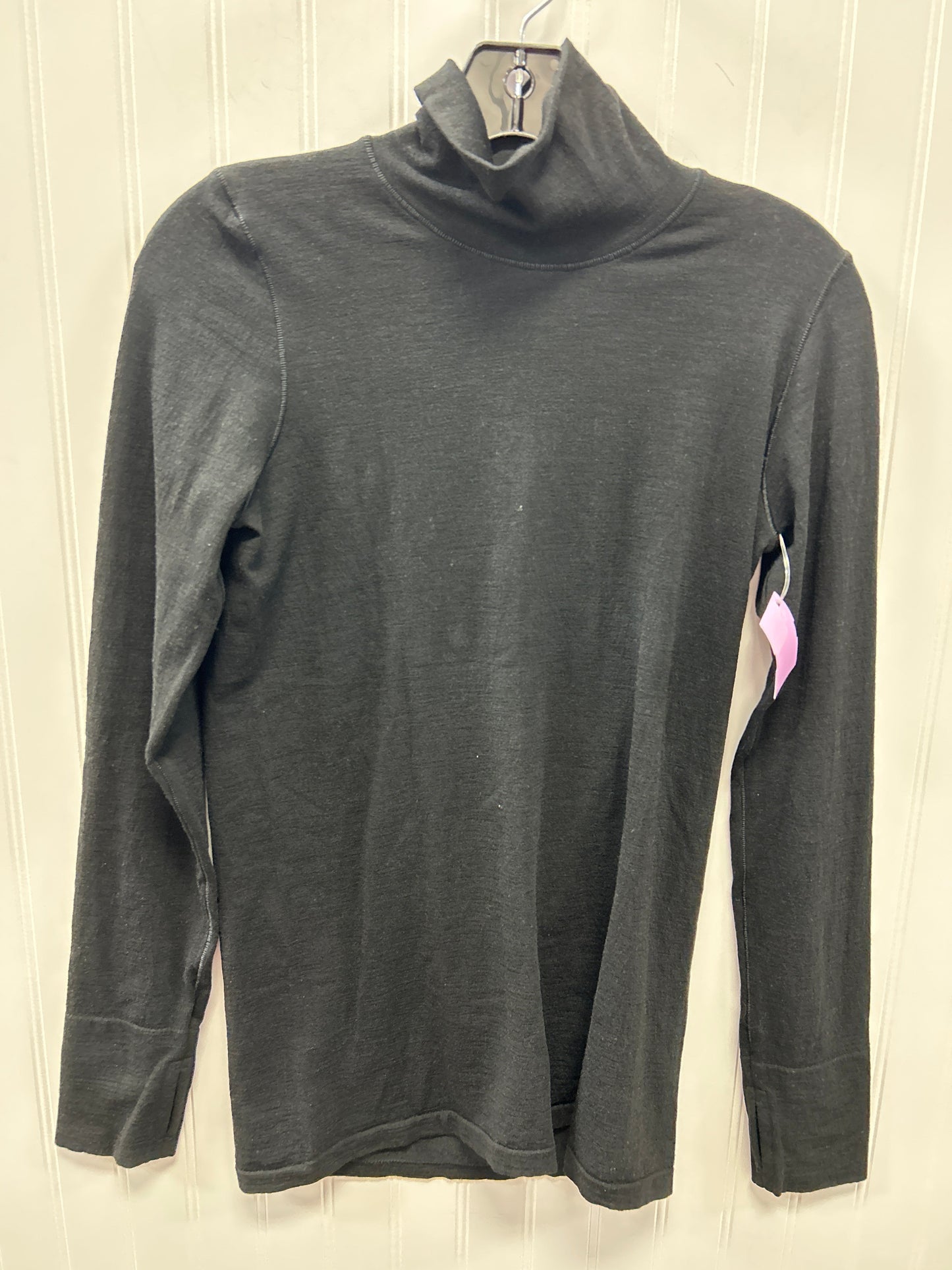 Athletic Top Ls Crewneck By Athleta In Black, Size:M