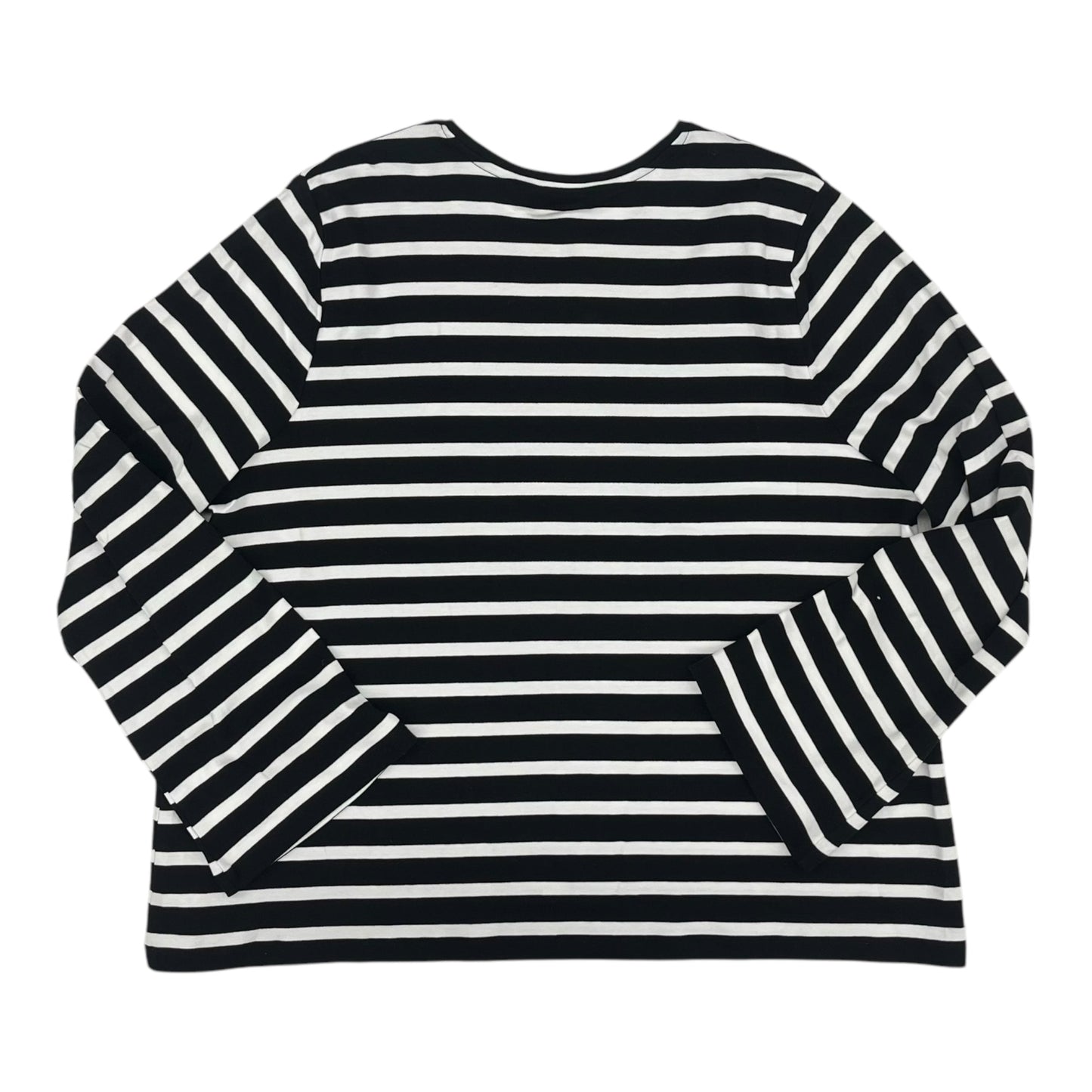 Top Ls By Chicos In Black & White, Size:Xxl