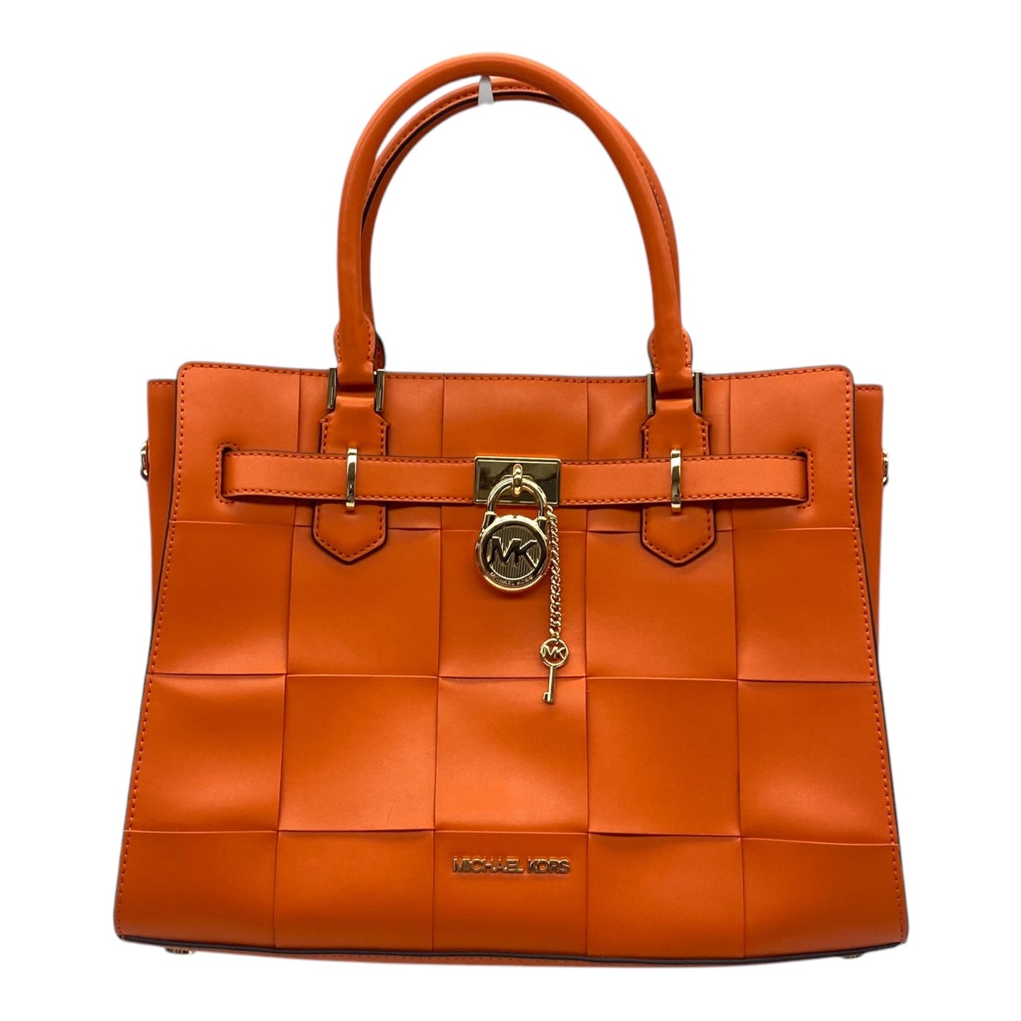 Handbag Designer By Michael Kors In Orange, Size:Medium