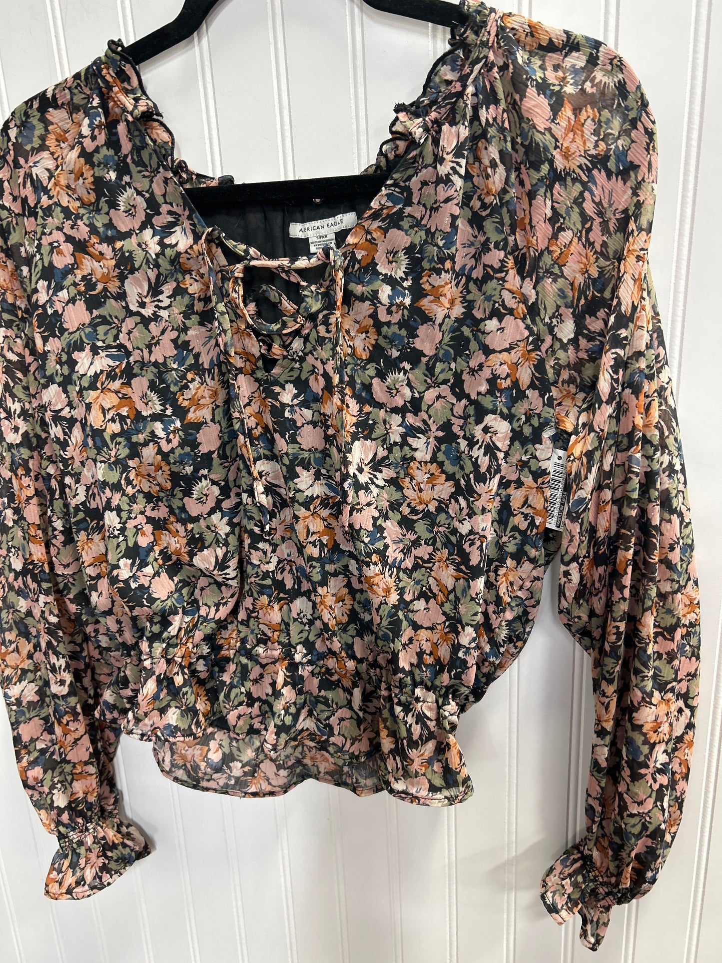 Top Ls By American Eagle In Floral Print, Size:S