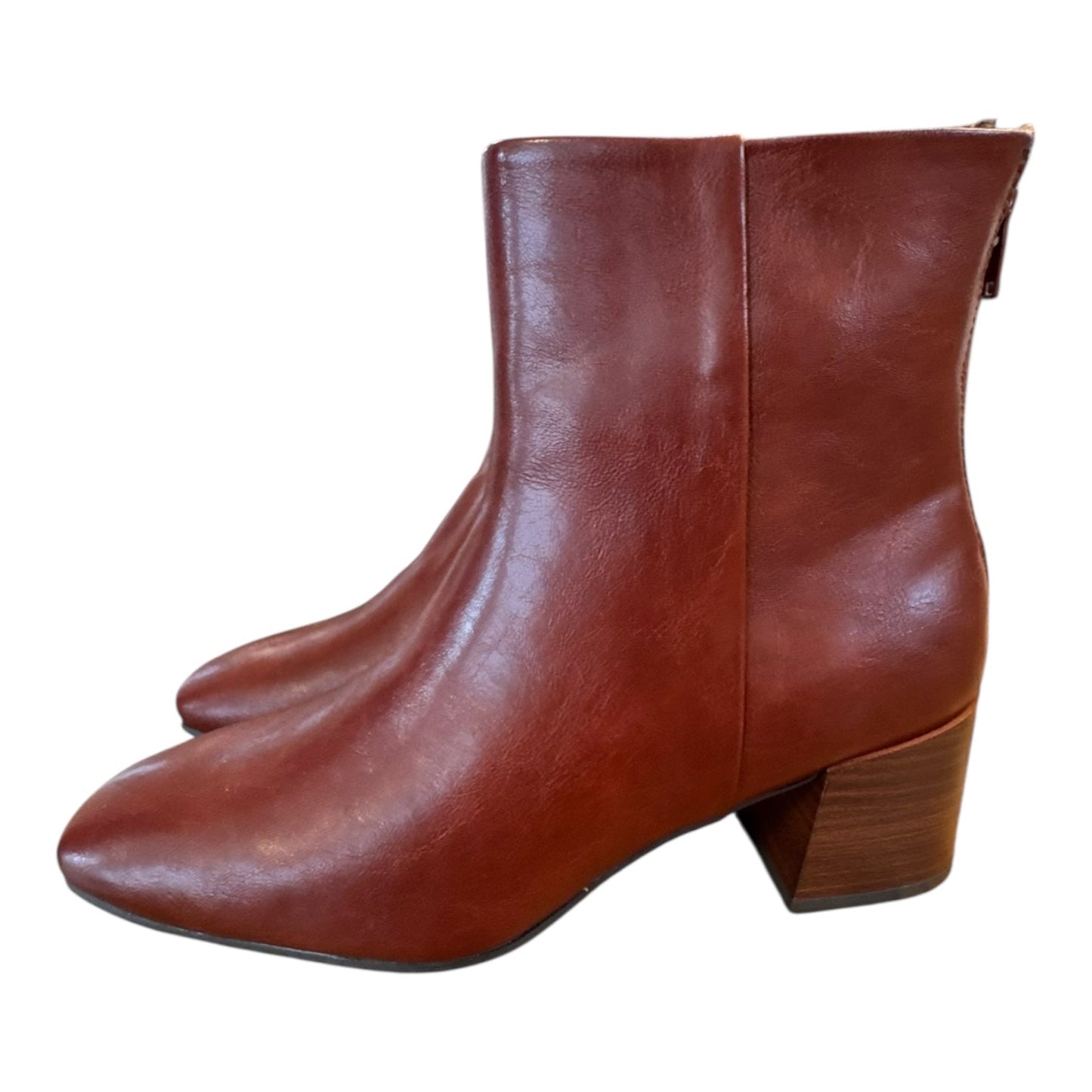 Boots Ankle Heels By Bare Traps In Red, Size:8.5