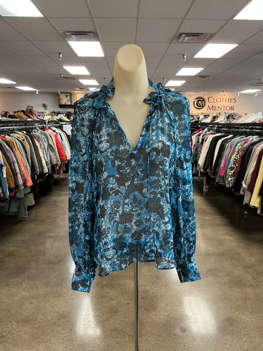 Top Ls By Anthropologie In Blue, Size:Xs