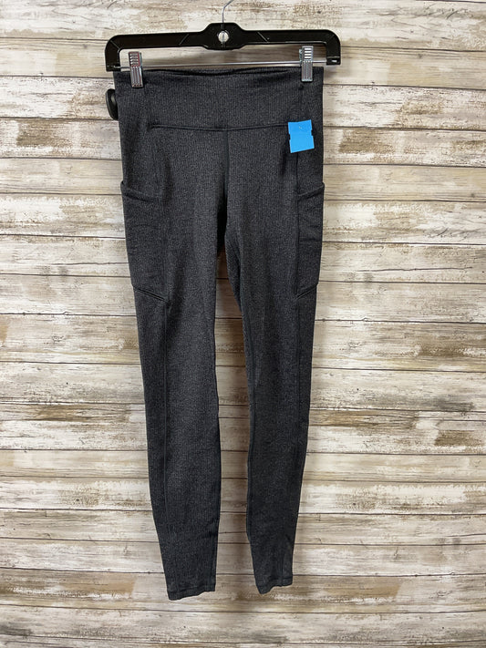 Athletic Leggings By Lululemon In Grey, Size:4