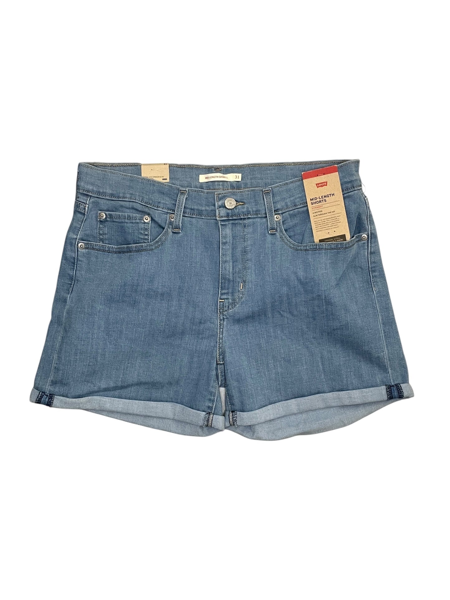 Shorts By Levis In Blue Denim, Size:L