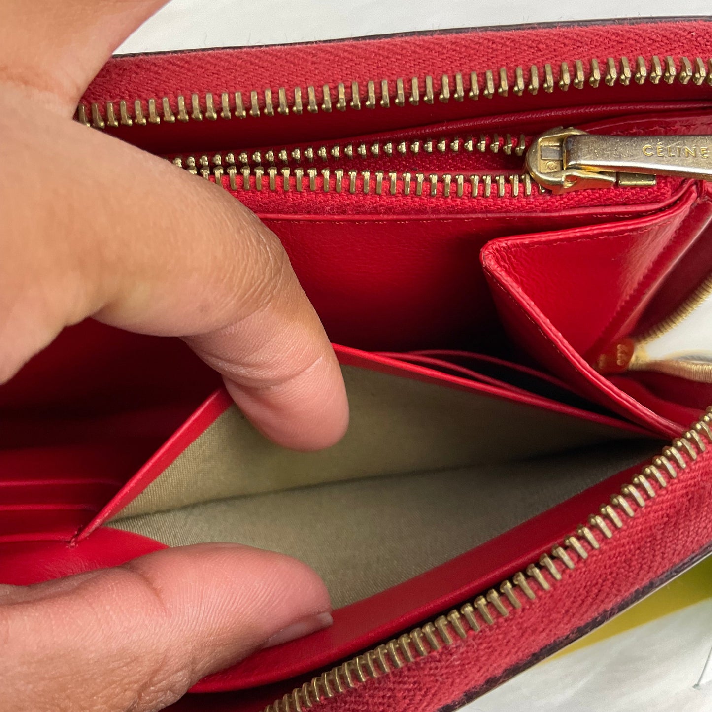 Wallet Luxury Designer By Celine, Size: Small