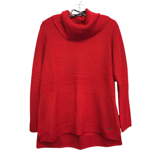 Sweater By Calvin Klein In Red, Size:L