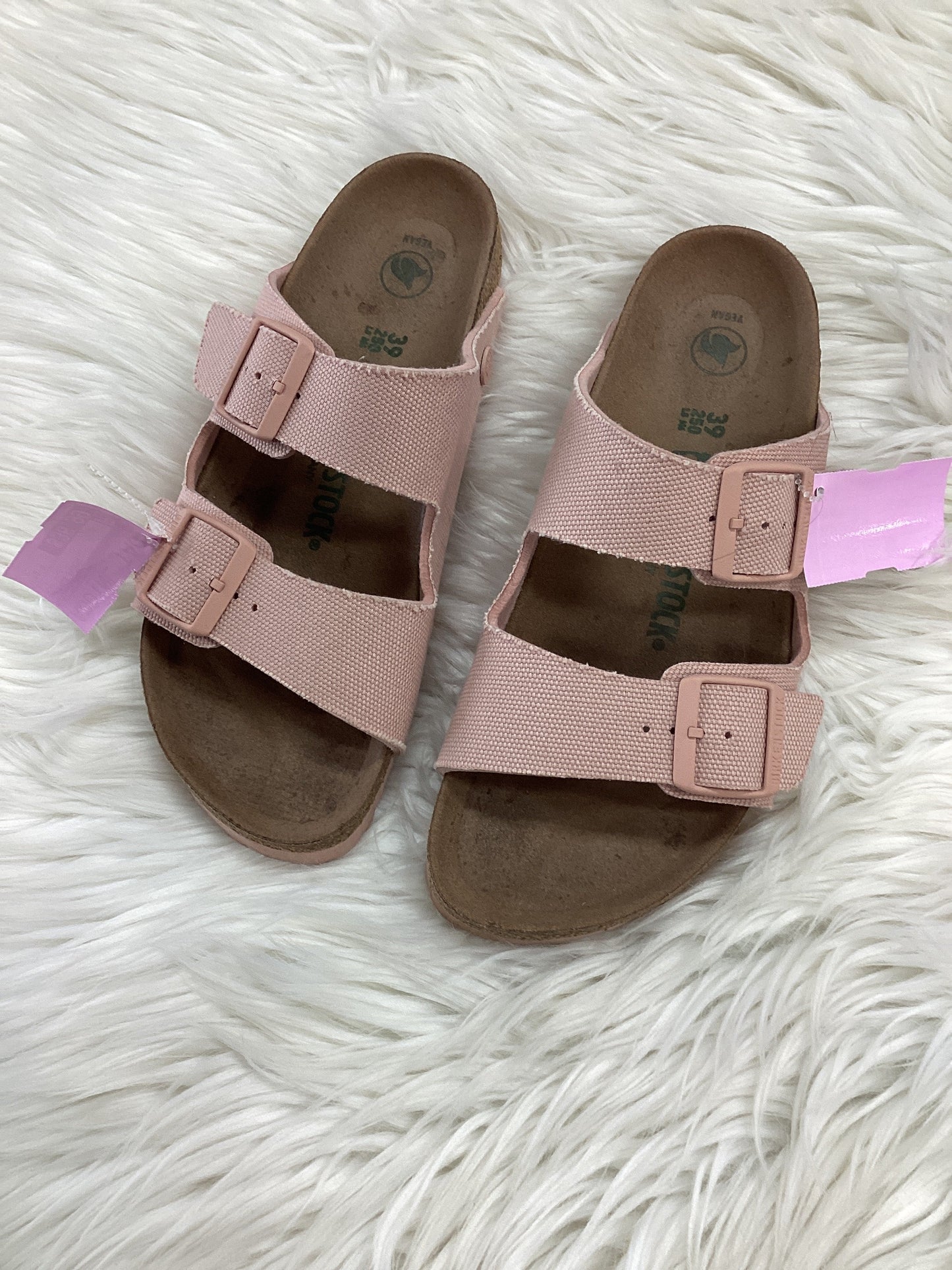 Sandals Flats By Birkenstock In Pink, Size:8.5
