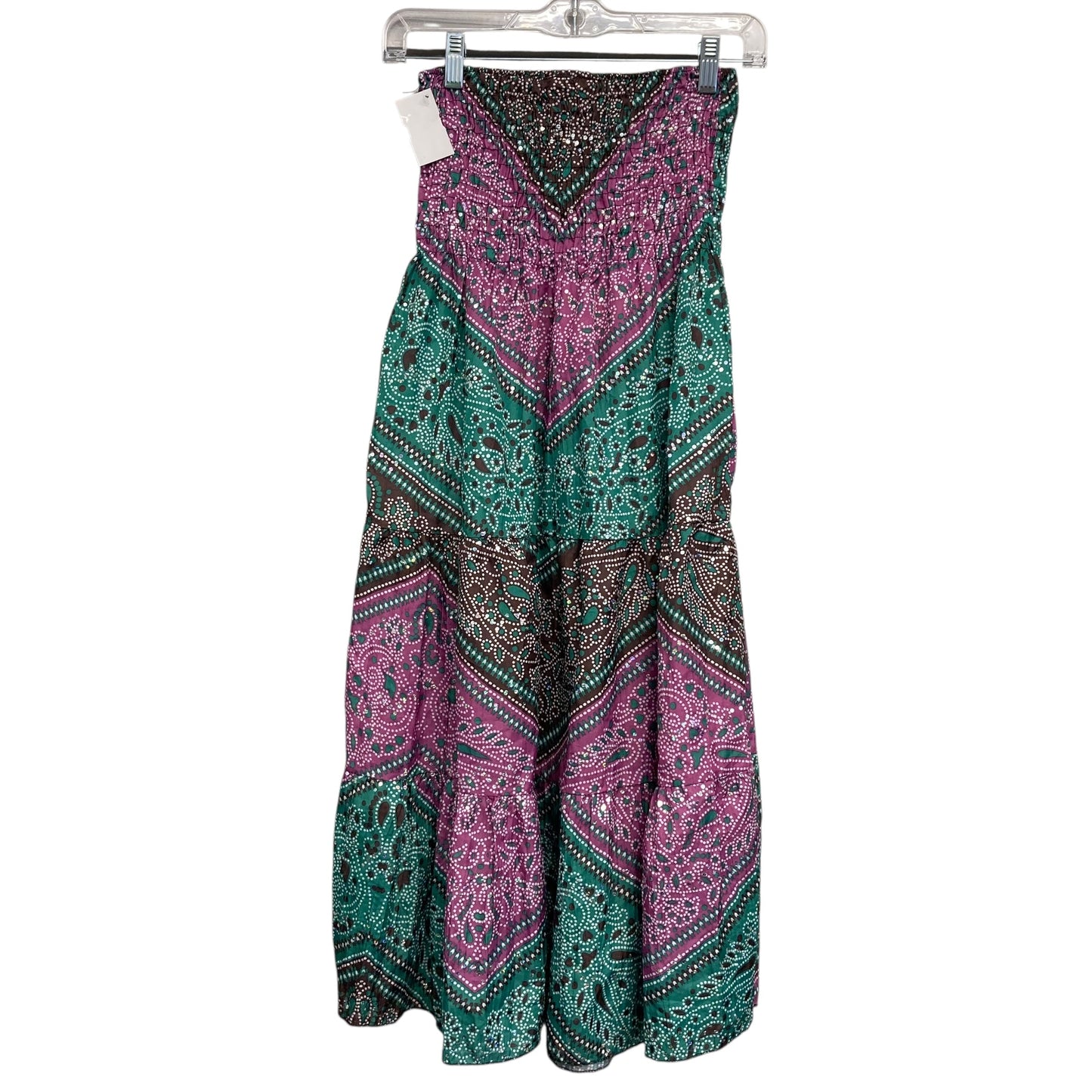 Dress Party Short By Castaways by Cramer In Green & Pink, Size:S