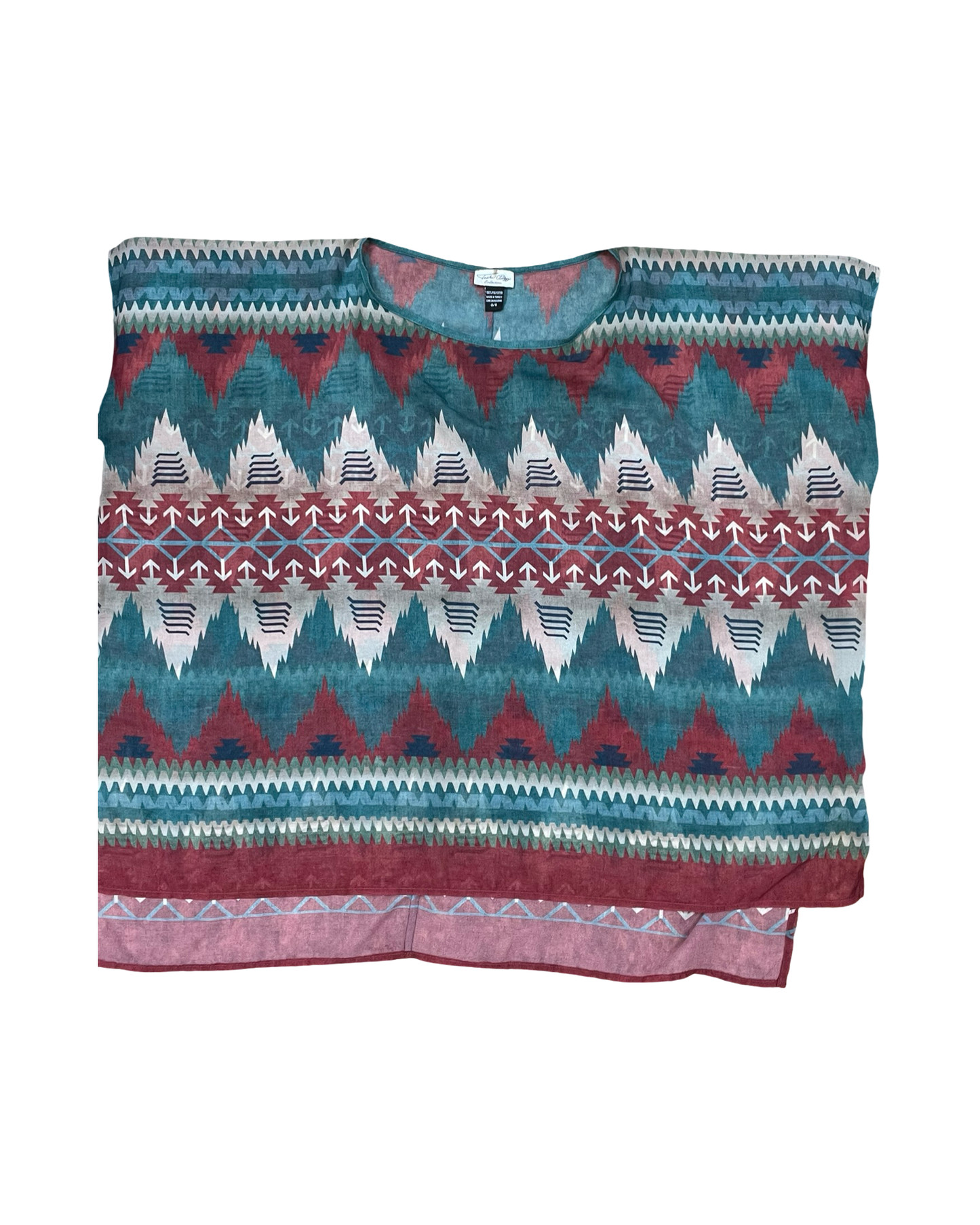 Top Sleeveless By Clothes Mentor In Blue & Red, Size:Osfm