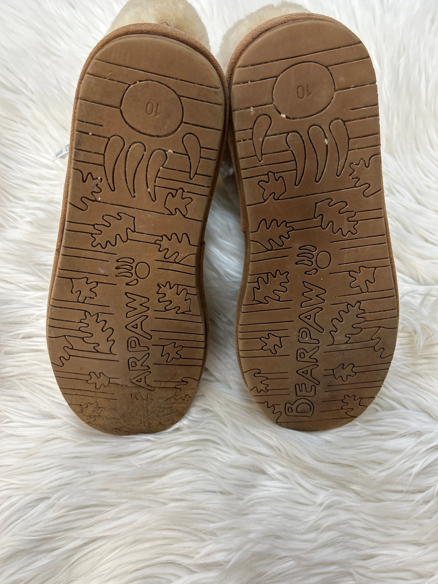 Boots Ankle Flats By Bearpaw In Brown, Size:10