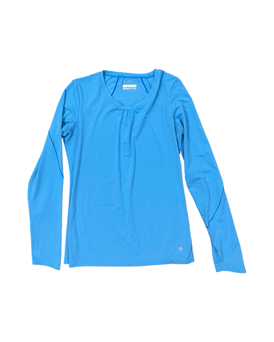 Athletic Top Ls Crewneck By Columbia In Blue, Size:L