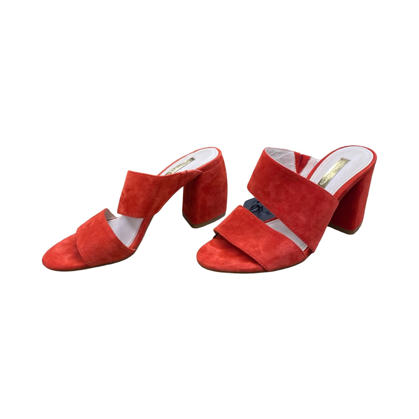 Shoes Heels Block By Louise Et Cie In Red, Size:5