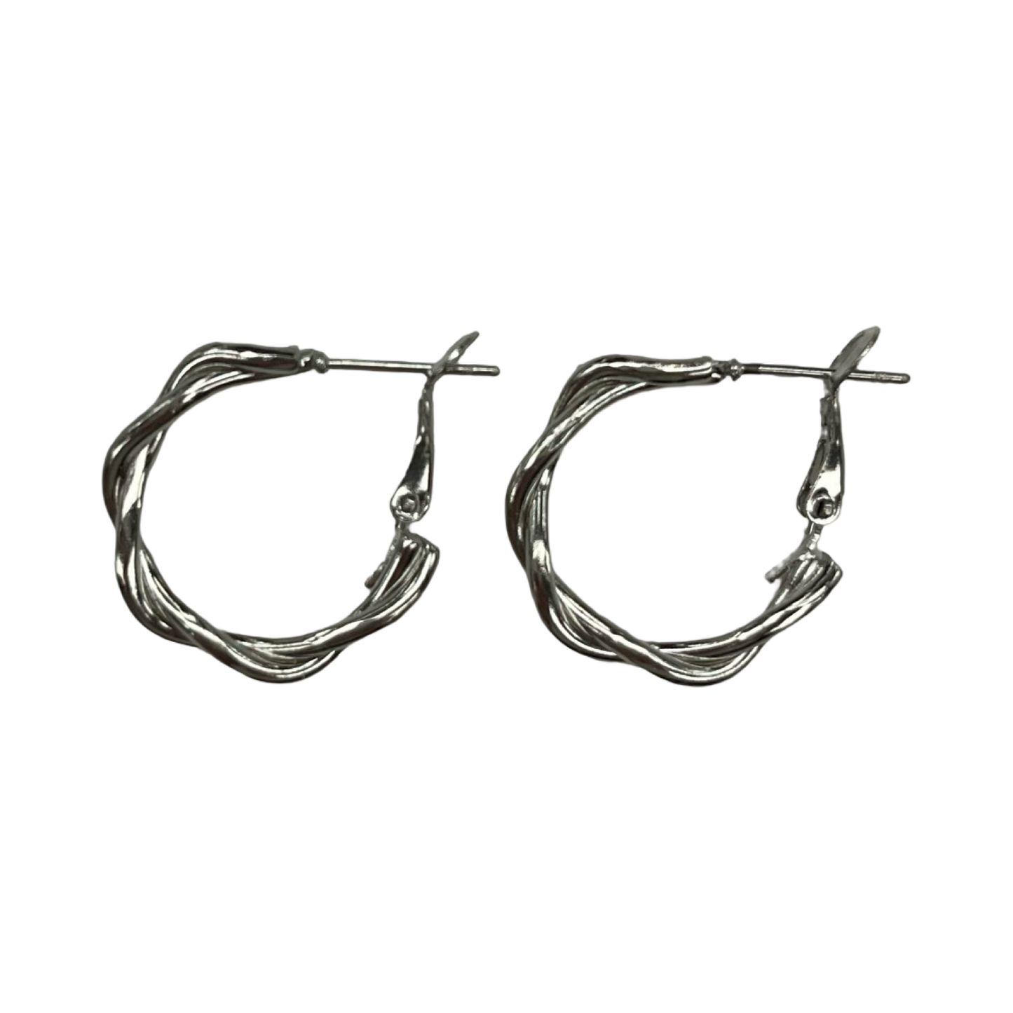 Earrings Hoop By Clothes Mentor In Silver