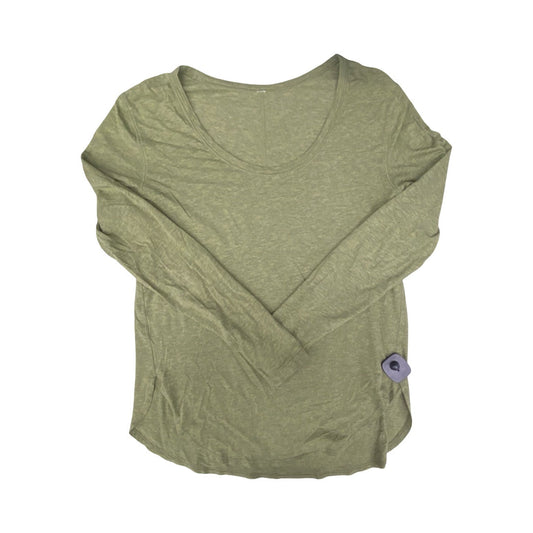 Athletic Top Ls Crewneck By Lululemon In Green, Size:M