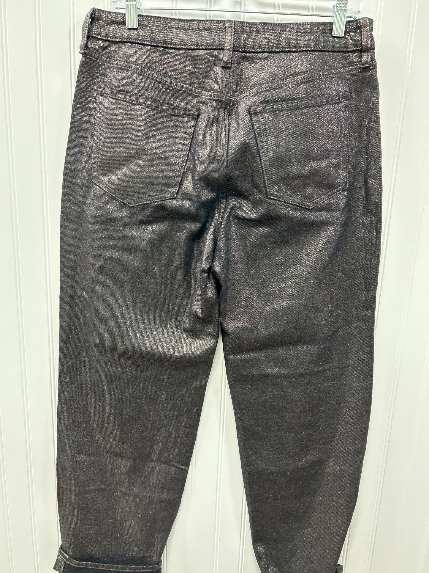 Jeans Straight By Old Navy In Black Denim, Size:10